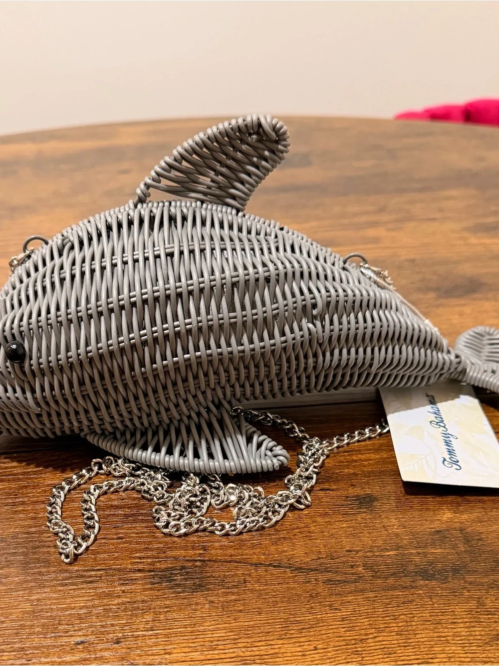 Tommy Bahama Grey Dolphin Crossbody Bag NWT